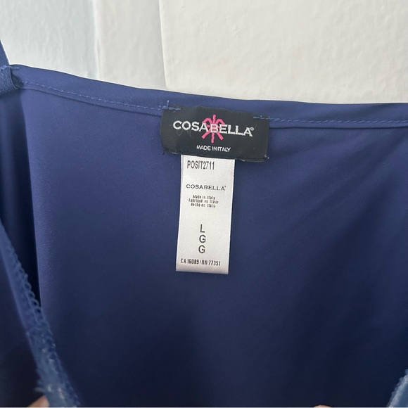 COSABELLA Navy Slip Night Negligee sz L - Picture 9 of 11
